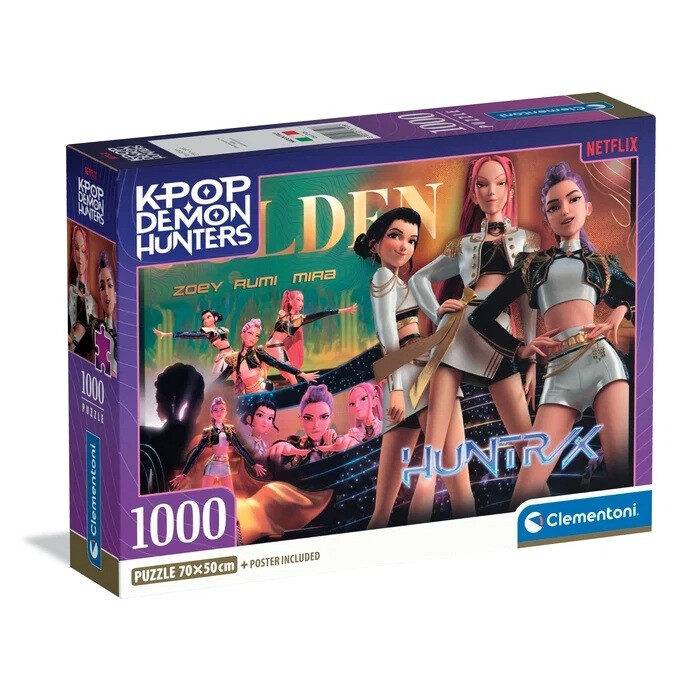 K-pop Demon Hunters Golden 1000-bitars kompakt pussel Clementoni