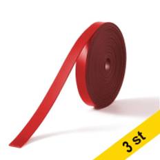Magnettejp självhäftande (skrivbar) 5mm x 2m | Nobo röd 3st