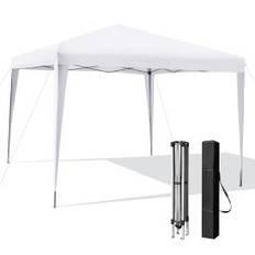 3 x 3 m Pop-Up Gazebo utomhusstrandtält Vit