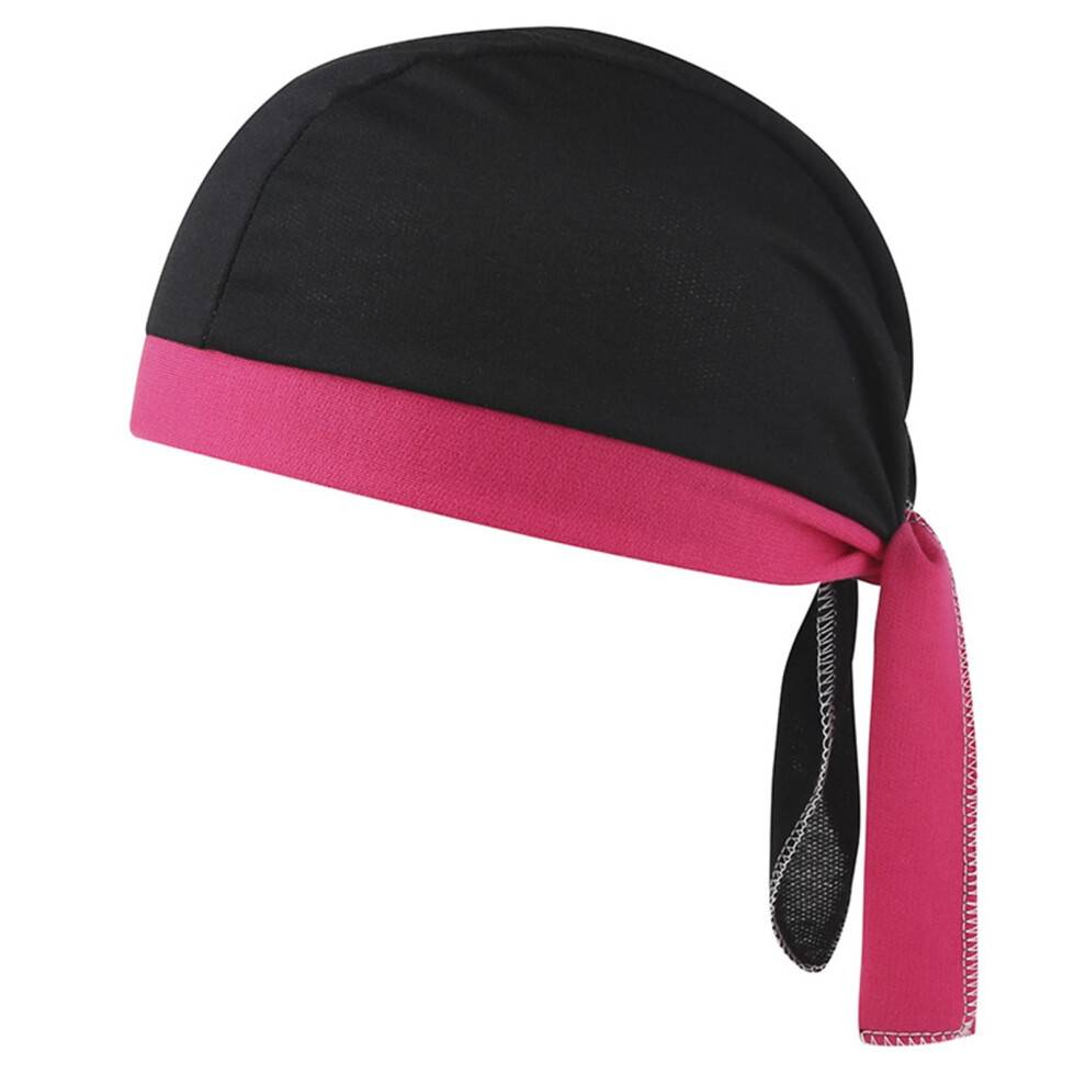 Herre hiphop durag hovedtørklæde i pink, gratis størrelse