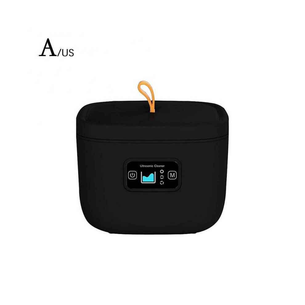 (Black US Plug) Ultrasonic Cleaner for Home Use UV Automatic Cleaning Machine