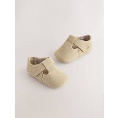 Next Stone Suede Leather Baby T-Bar Shoes (0-24mths) - 3 - 6 Months (62 - 68cm)