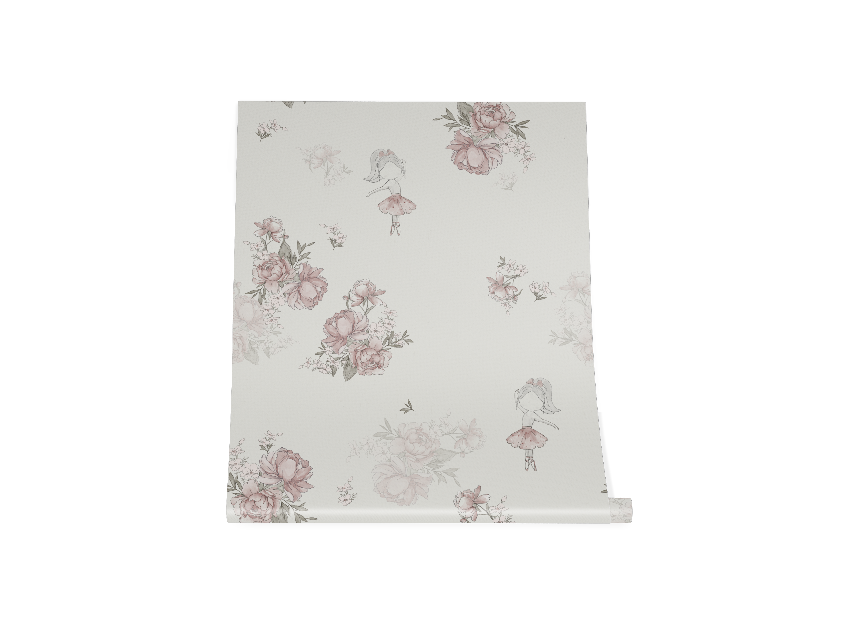 Ballerina off white - flytbart tapet.