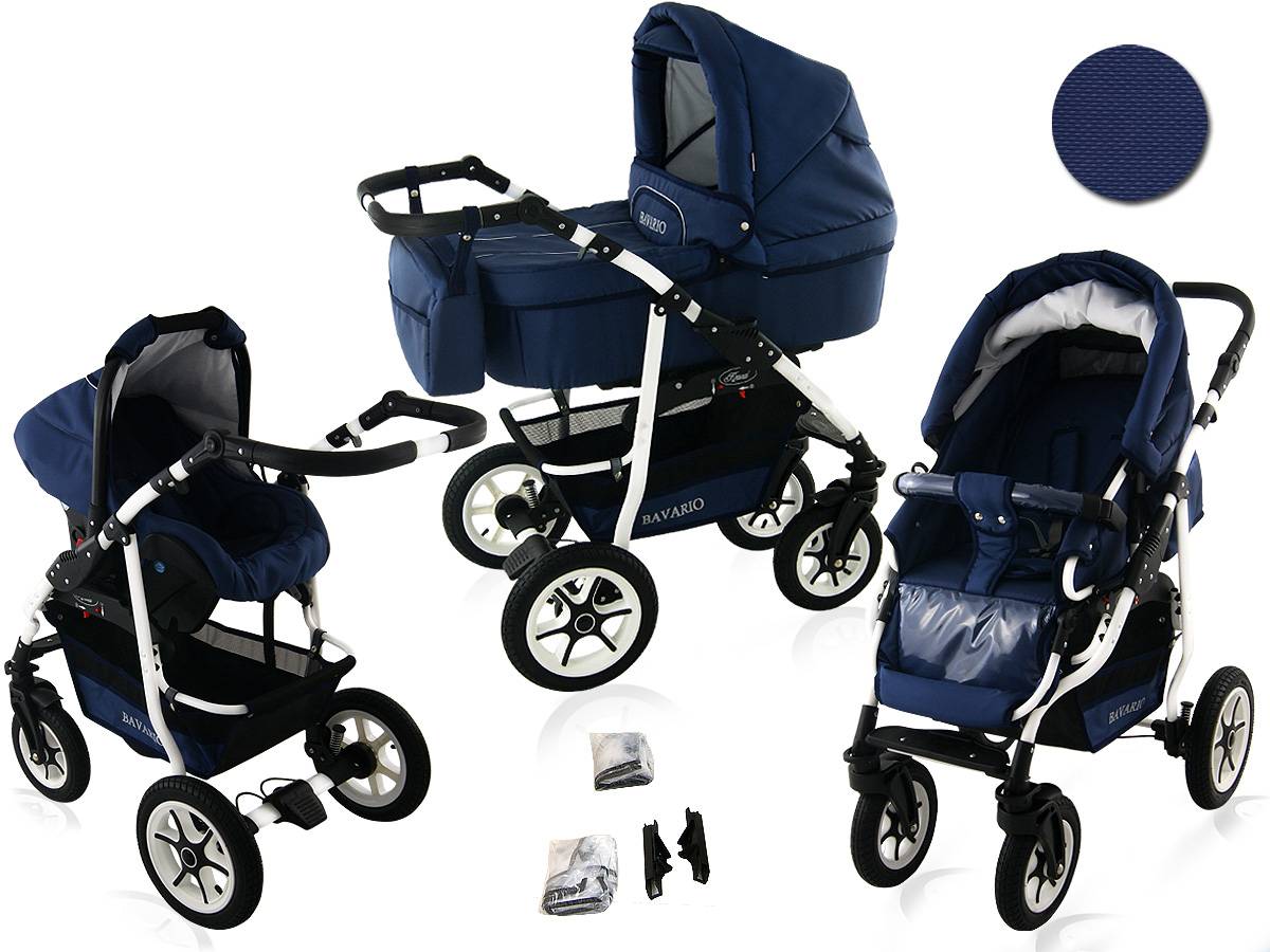 Bavario White 3 in 1 Navy