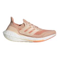 adidas Ultra Boost 21 Neutral Running Shoe Women - Pink, White, Size 4.5 - pink