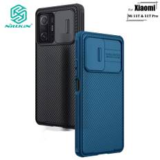 Nillkin CamShield Pro-fodral för Xiaomi Mi 11T Pro Mi 11T telefonfodral PC TPU lyxigt Stötsäkert bakstycke med kameraskjut Sekretessskydd Xiaomi Mi 11T svart