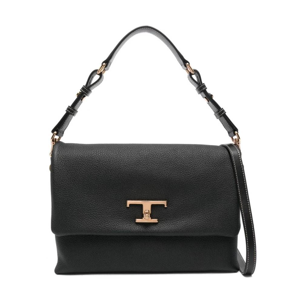 Tod's T Timeless Mini Flap Taske - Tasker - Dame - Sort - ONE SIZE - Uld