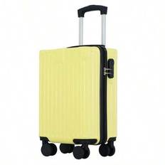 16-Inch Durable Small-Capacity Luggage Case, Universal Wheel Mute, Four-Wheel Suitcase, Male And Female Student Luggage, Can Be Used As Gifts. Good Tr - Yellow - 16 inch
