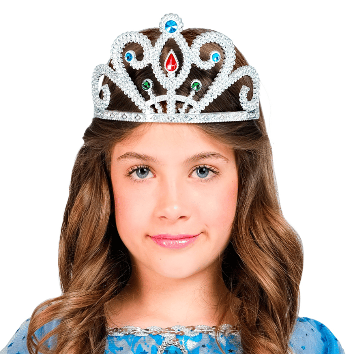 Sølv tiara til børn.