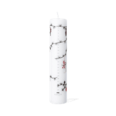Kähler - Kahler Hammershøi Christmas Kalenderlys 2025 Ø5 cm hvid m. deko