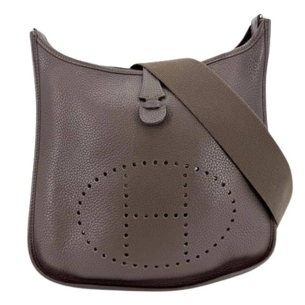 Hermès Vintage Pre-owned Evelyne skuldertaske - Vintage - Dame - Brun - ONE SIZE - Uld