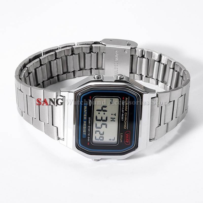 Stainless Steel Watchband Metal  Bracelets Watch Straps for Casio F-91W F105/108/A158W/168 AE1200/1300 Men Women Sport Wristbelt