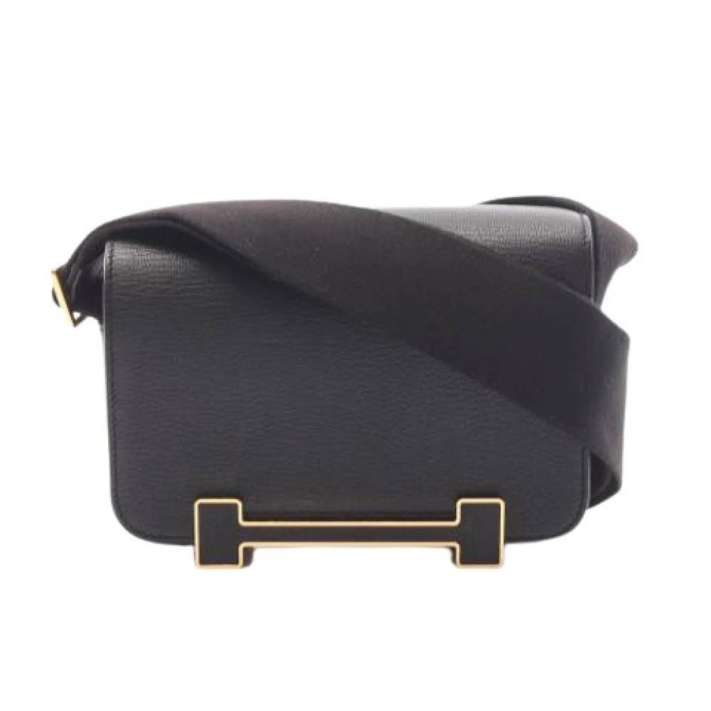Hermès Vintage Pre-owned Vintage Skuldertaske - Vintage - Dame - Sort - ONE SIZE - Uld