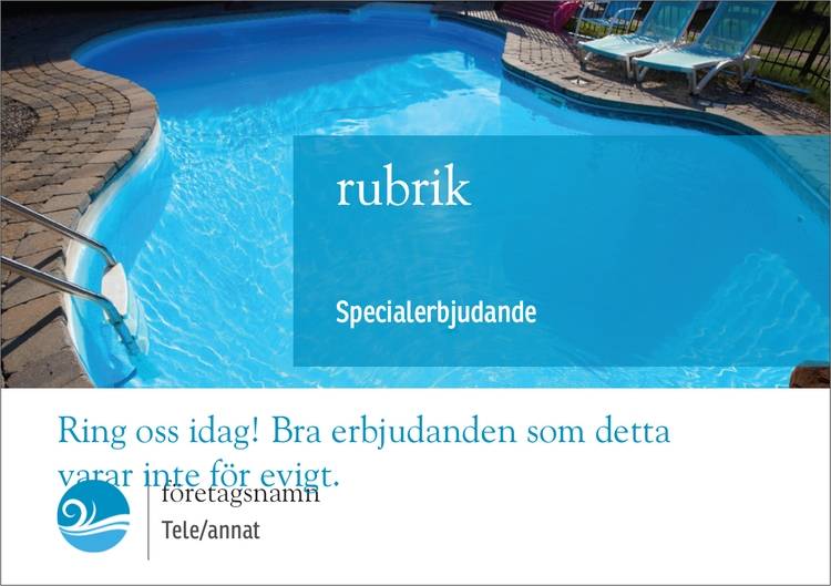 A5-flyers - Blåa - Wave - Bygg & Anläggning