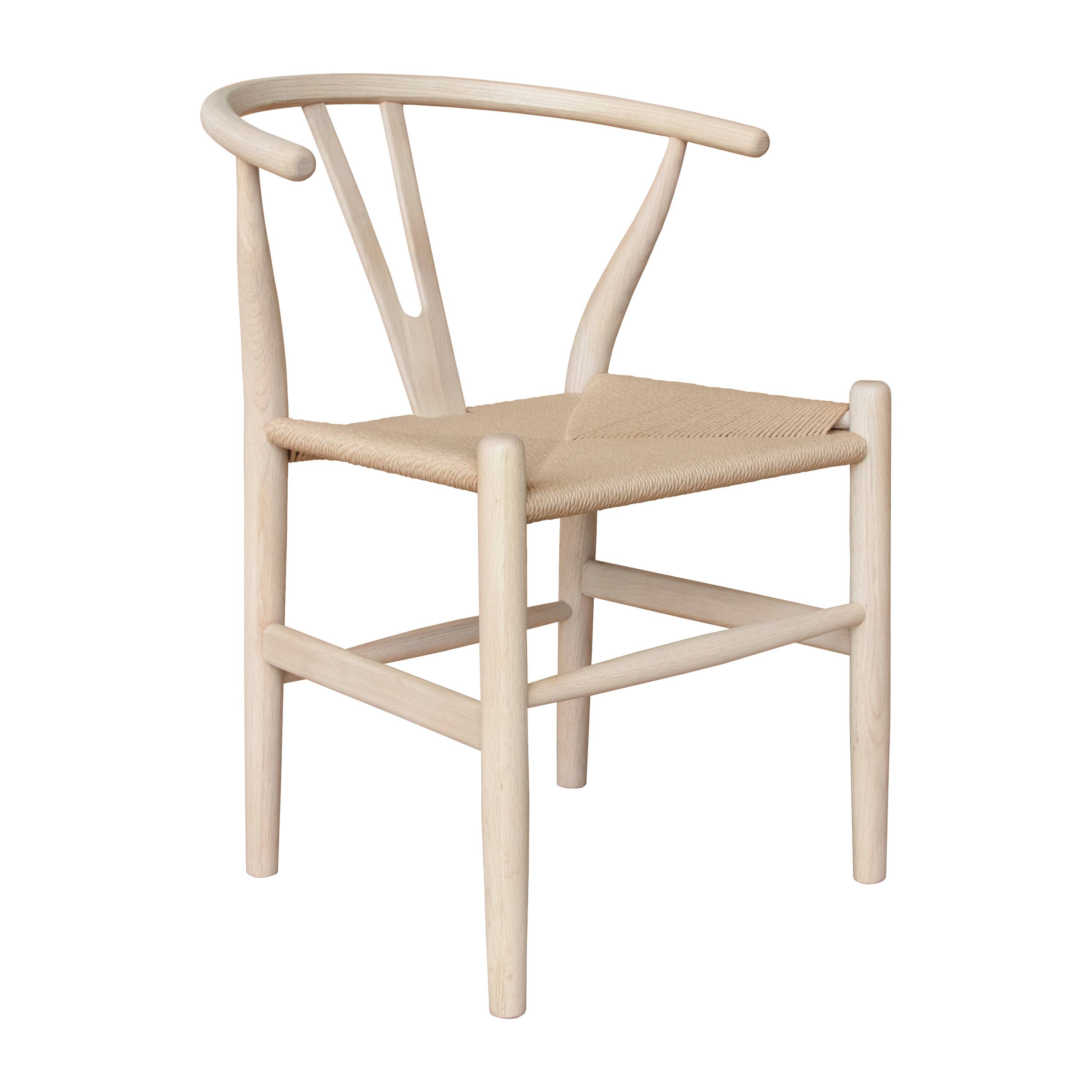 Sleepo Collection - Clara Matstol Vitoljad Ek - Ljust Trä ((BxDxH): 54.5 x 55.5 x 76.5 cm)