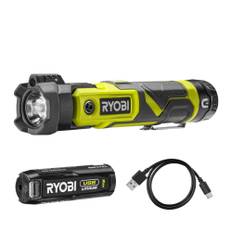 Ryobi lommelygtesæt RLP4-120G 4V m/batteri & lader