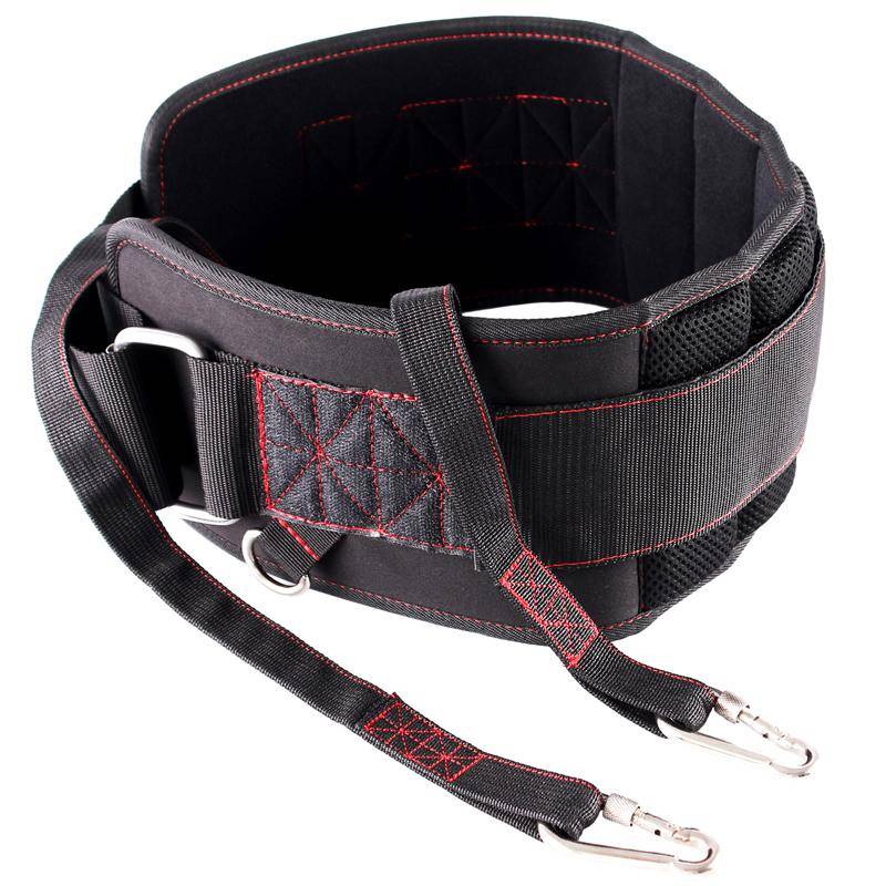 Pull Up Dip-bälte För Styrketräning Bekvämt Neopren Midjestöd Tjockt Lager Bodybuilding Sport Säkerhet Knäböj waist (80-110cm) röd