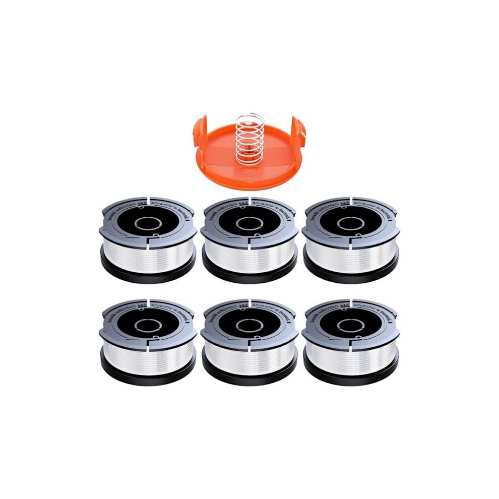 Black & Decker trimmer reservespoler - 6 stk. 1,65 mm tråd &