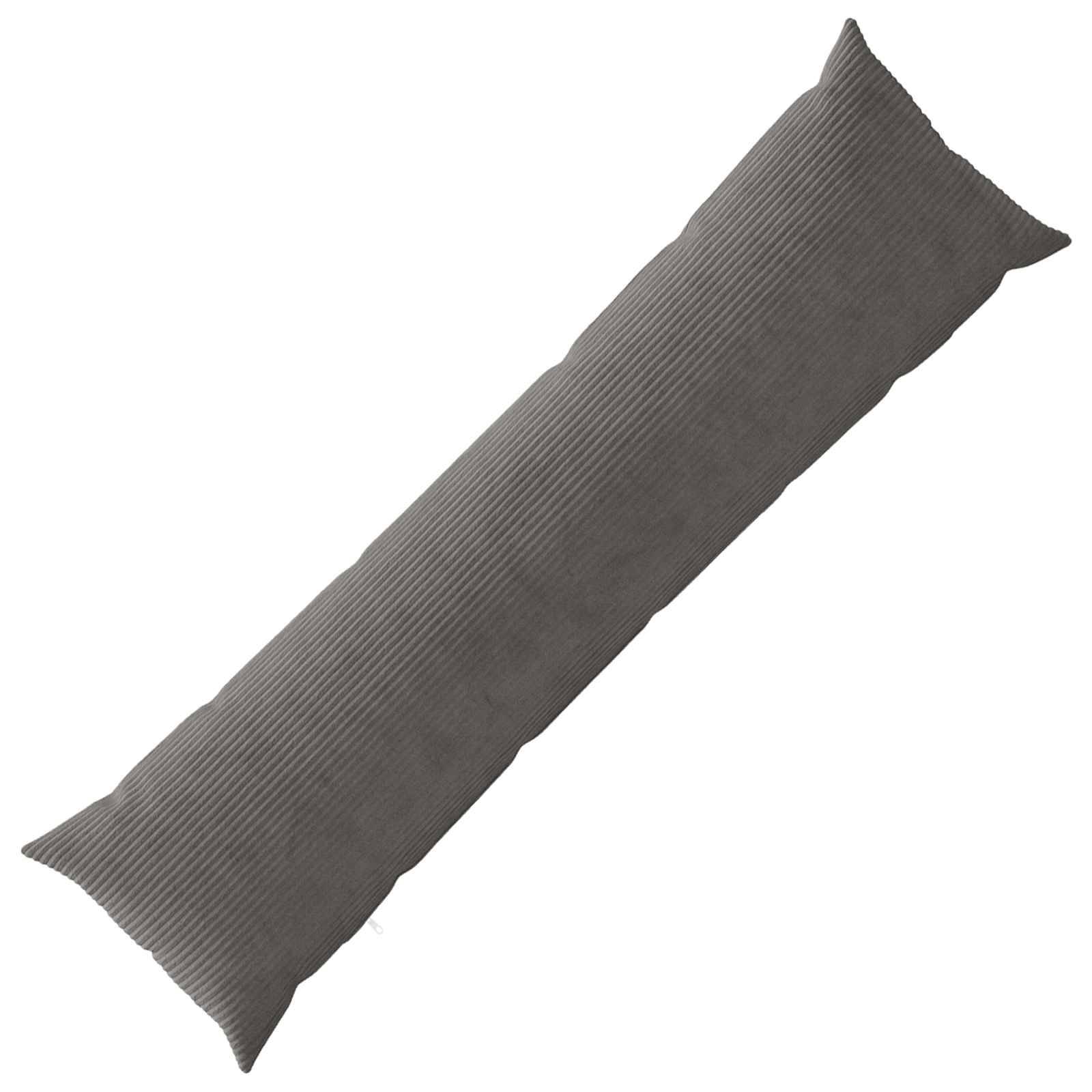 vidaXL Pudebetræk HEERLEN Mørkegrå 40 x 145 cm cordfløjl