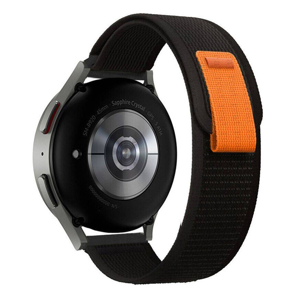 Samsung Gear S3 Frontier/Classic/Gear2 m.fl. Klockarmband i Nylon - Svart