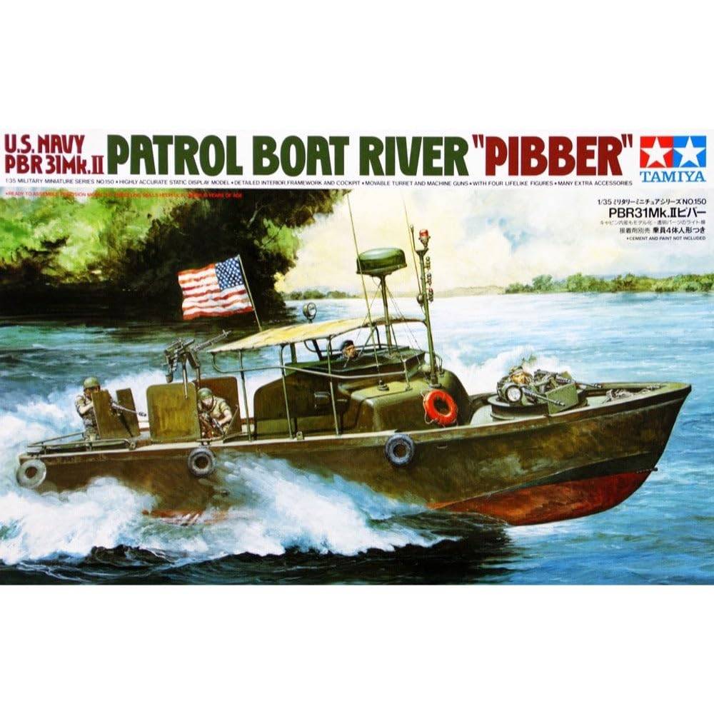 Tamiya 1/35 Military Miniature Series No. 150 U.S. Navy PBR31Mk.2 Piper Plastic Model 35150