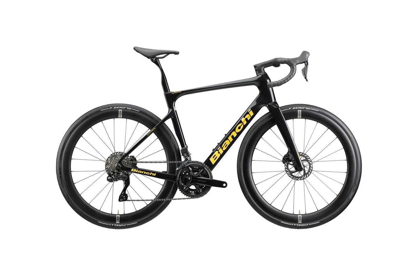 Bianchi Infinito Pro Racercykel Sparkling black/Gold Glossy, Str. 50 - Svart (50)