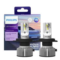 Philips LED H4 Ultinon Pro3015 12V/24V 6000K Bright White Auto Headlight LED Lamps, 2x H4 2 Lamps