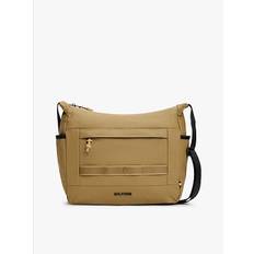 Metal Logo Crossbody Messenger Bag - SPACE BLUE - One Size