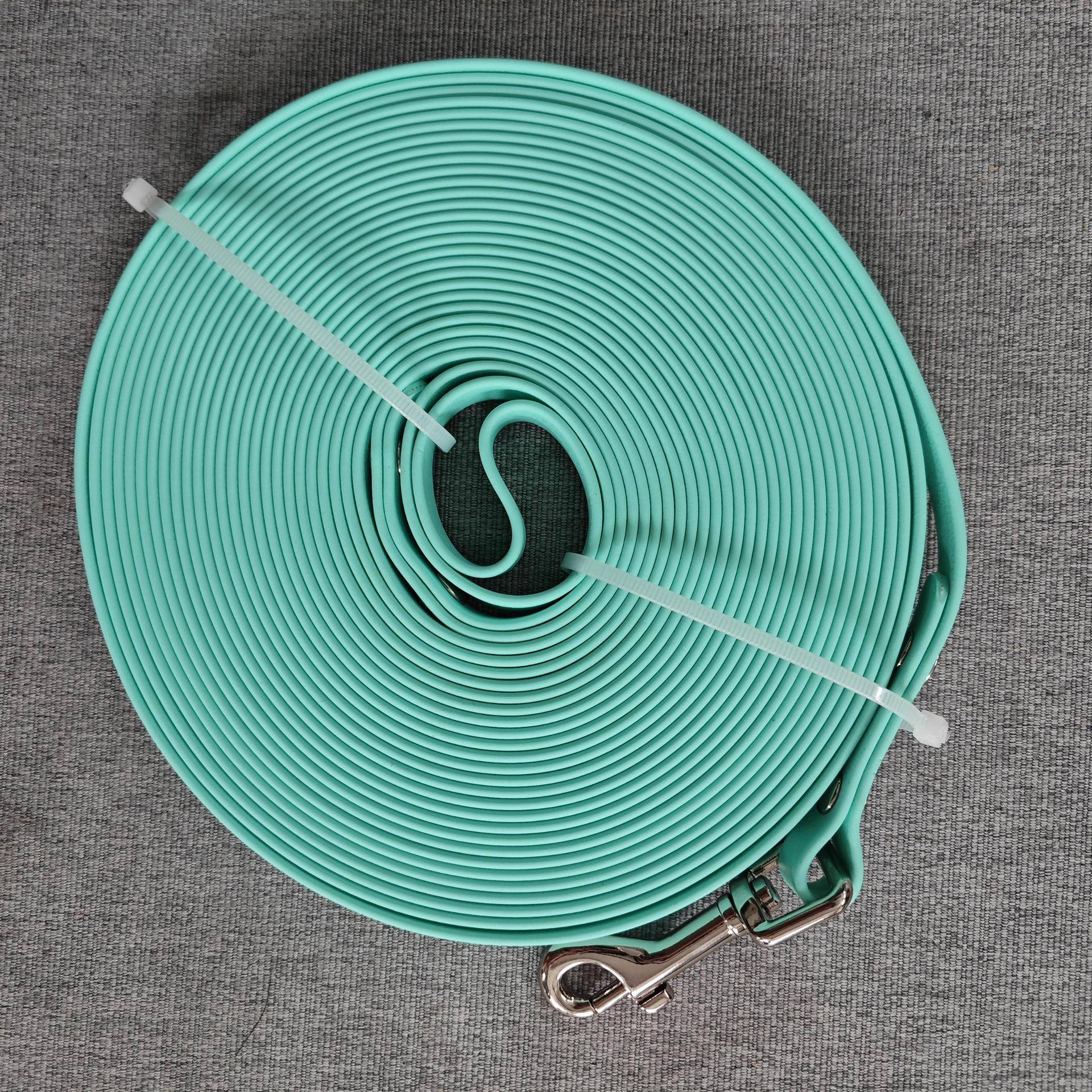Vattentät PVC Hundträningskoppel, Lätt att Rengöra, Justerbar Längd: 3m/5m/10m/15m