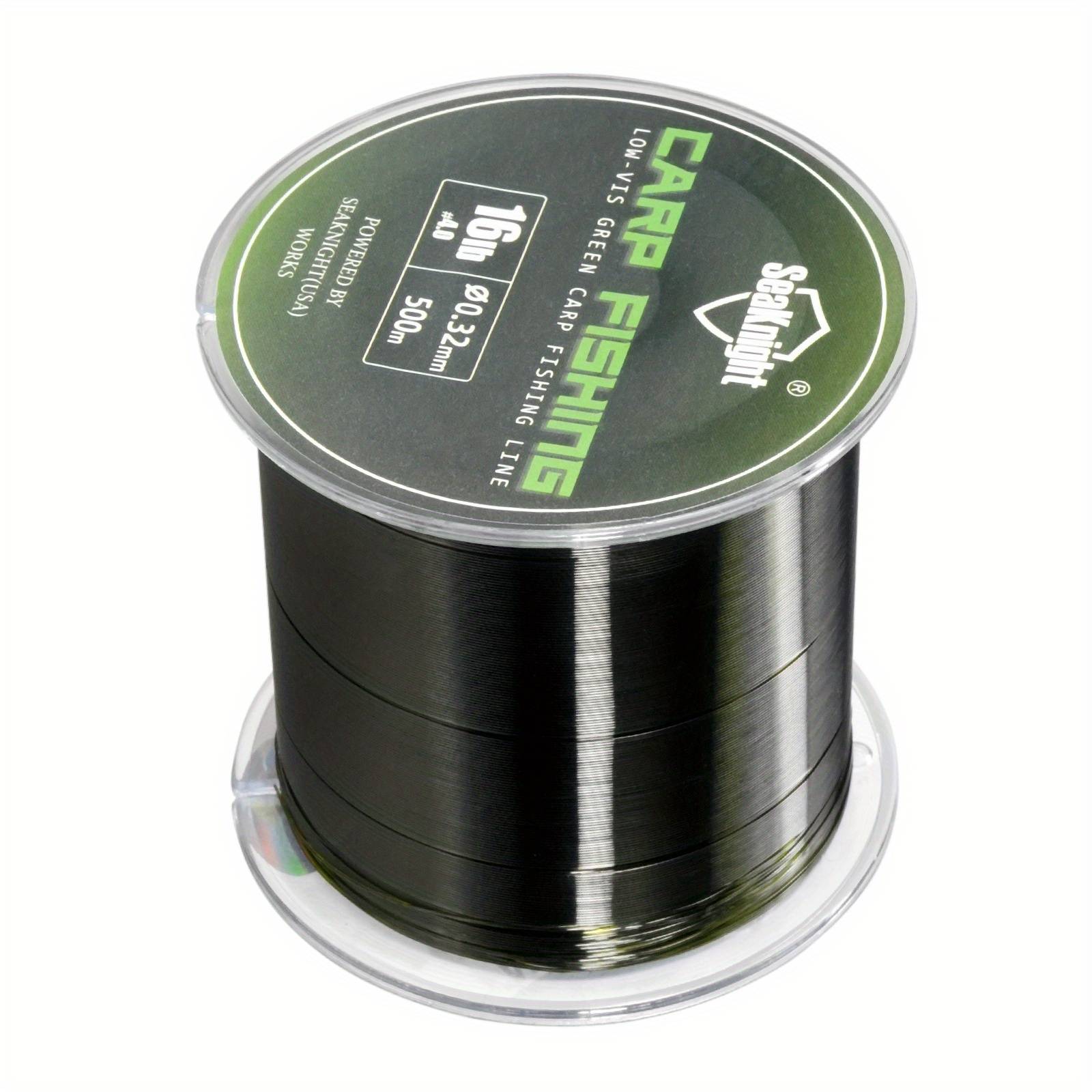 Seaknight 500m/547yds Super Strong Carp Fishing Line, 0.26mm-0.40mm 4.54kg-11.34kg Monofilament Nylon Fishing Line, Strengths , Invisible Under Water, Carp Fishing Essential