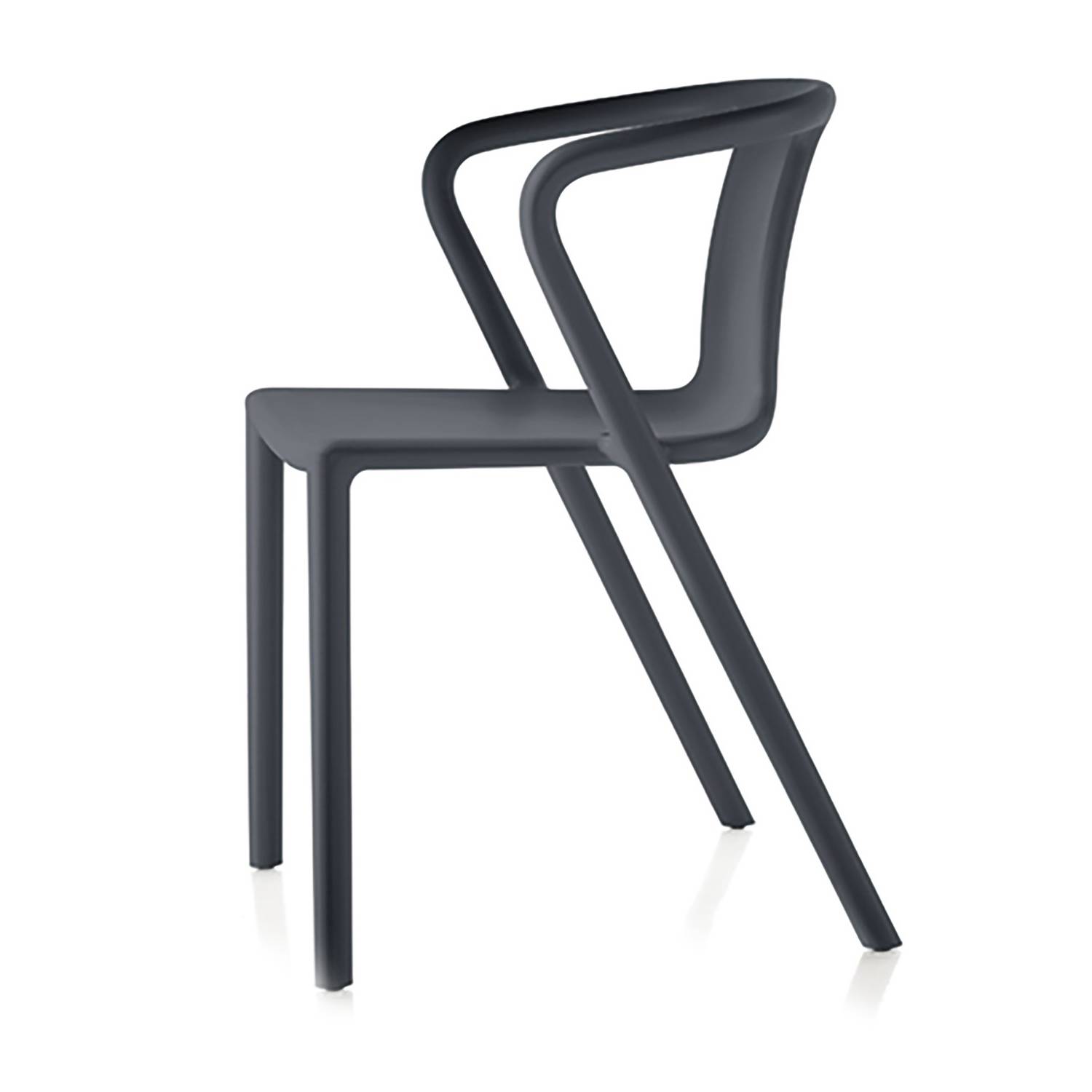 Magis - Air Armchair Grey Anthracite - Udendørs spisebordsstole - Jasper Morrison - Grå - Plast