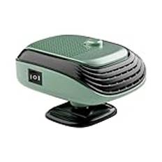 Générique Bärbar bilvärmare, 12 V värmefläkt, 5,12 x 4,33 x 1,85 tum 120 W snabb uppvärmning Defrost Defogger, 360-graders roterande bilfans för, lastbil, vinterkörning
