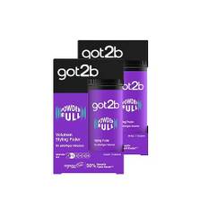 got2b Styling Puder Powderfull (10 g), Haarpuder verleiht sofortiges Volumen direkt am Ansatz, Volumenpuder mit leichter Formel für natürlich aussehenden Halt, 2x 10 g