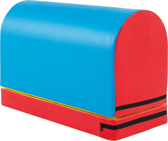 Northix Gymnastics Vault Mat, Removable, 90x40x60cm, Blue/red Träningsutrustning Blue/Red - 90 cm