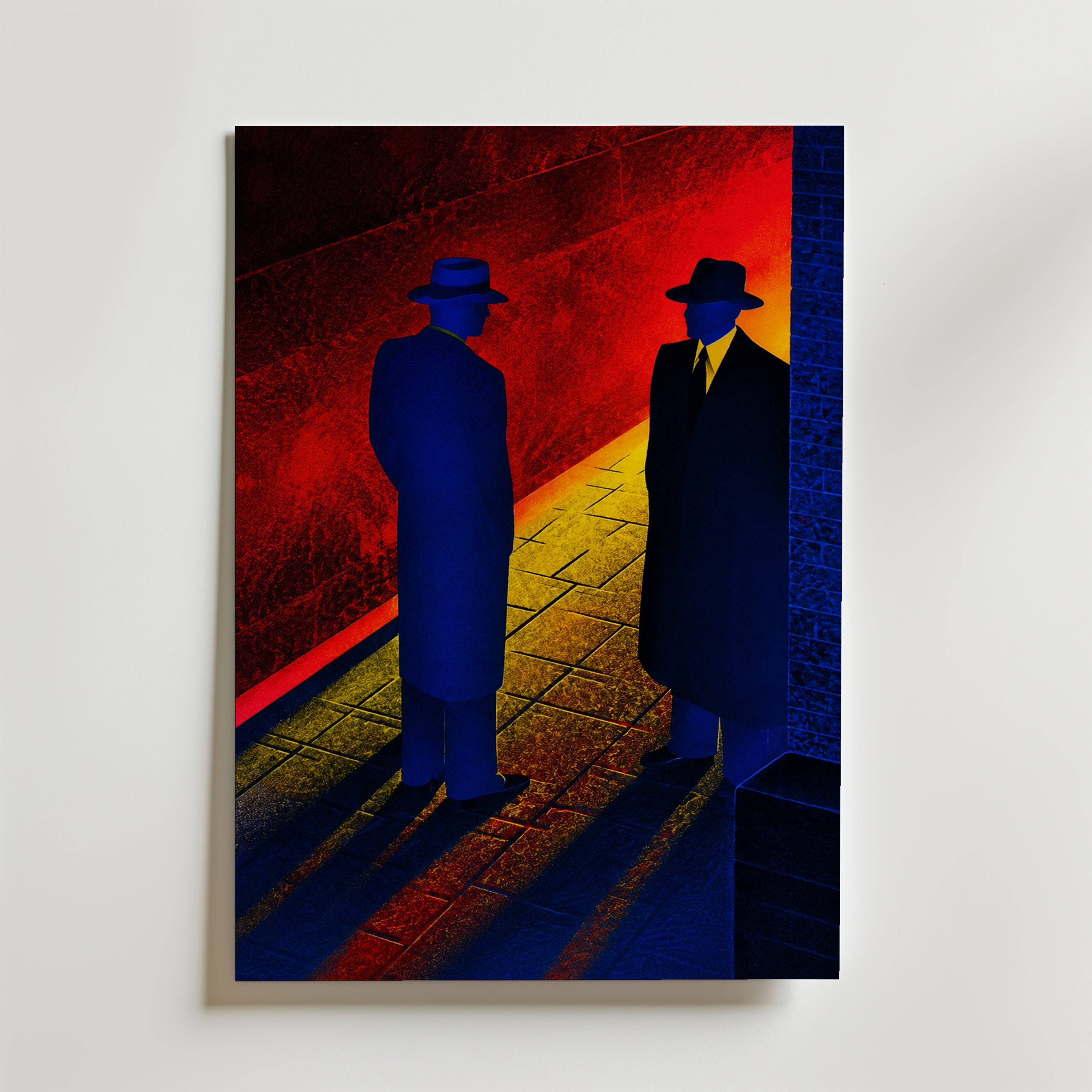 Noir Meeting Poster - Fine Art Poster 40x50 cm Utan passepartout