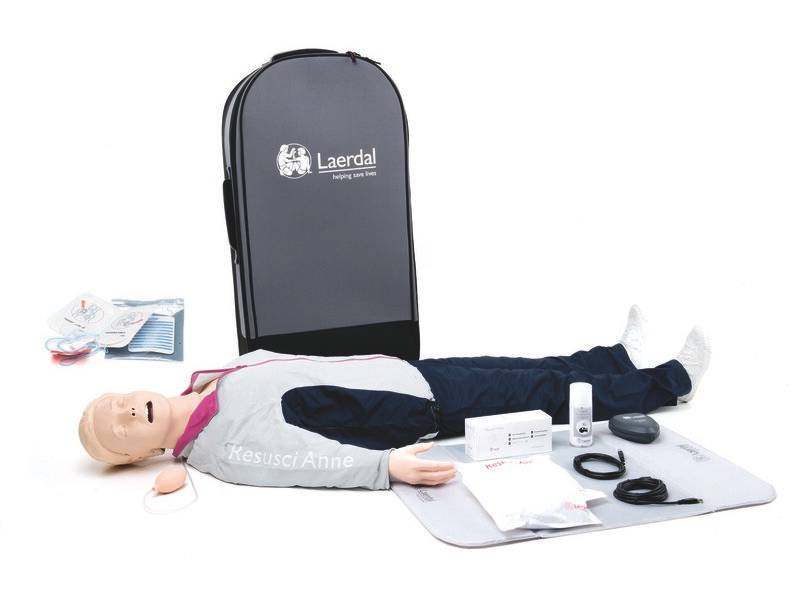 Resusci Anne QCPR AED AW Helkropp - laddningsbar
