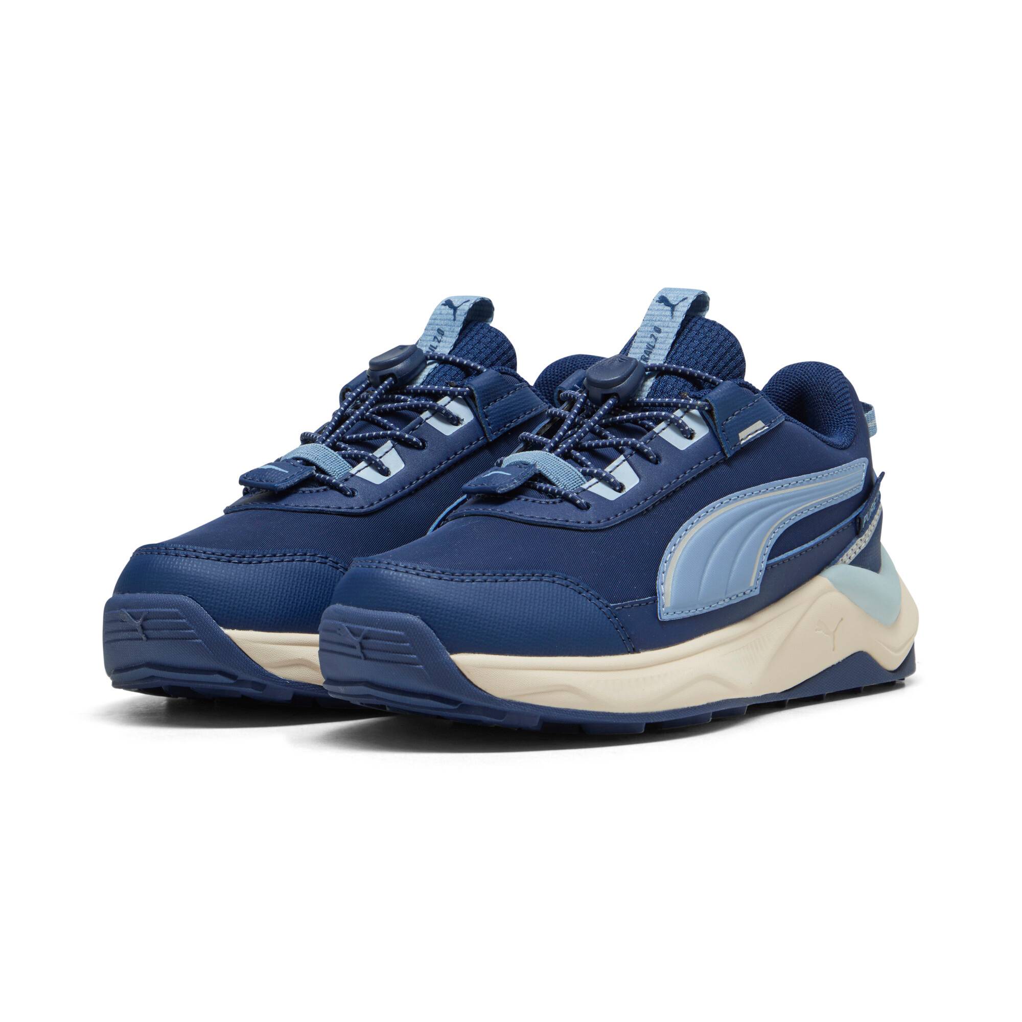 PUMA Evolve 2.0 PURE-TEX Trail Sneakers Kids, Kids, Persian Blue/Zen Blue/Silver, 29