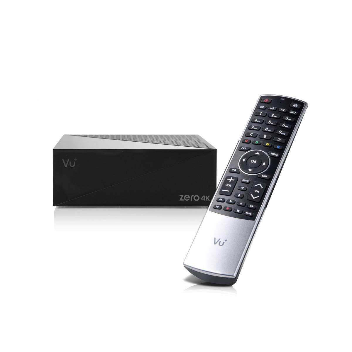 VU+ Zero 4K – UHD Linux Satellit mottagare med DVB-S2X (Välj variant: Med BT - fjärrkontroll)