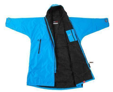 Dryrobe Long Sleeve Poncho Kobolt Blå/Svart - L