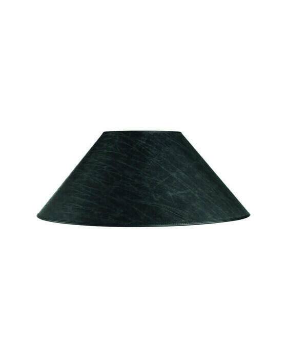 Artwood Non La lampskärm leather black OUTLET - Svart (Ø: 20-55 x H: 22 cm)