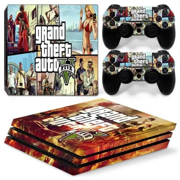 PS4 Pro skin. Grand Theft Auto 5. Babes & Banditter.