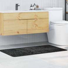 vidaXL Bademåtte Mørkegrå 70 x 120 cm Polypropylen