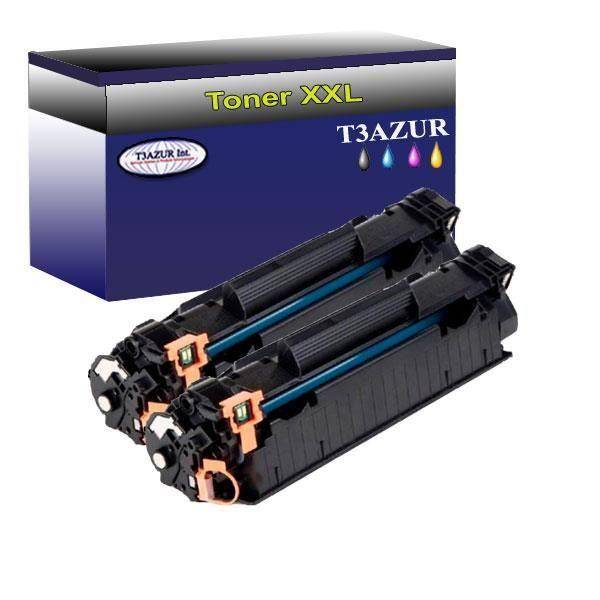 Lot de 2 Toners compatiblespour imprimante HP LaserJet Pro M15a, M15w - 1 000p - T3AZUR