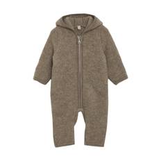 Pram Suit Ears Wool Fleece, Savannah Melange