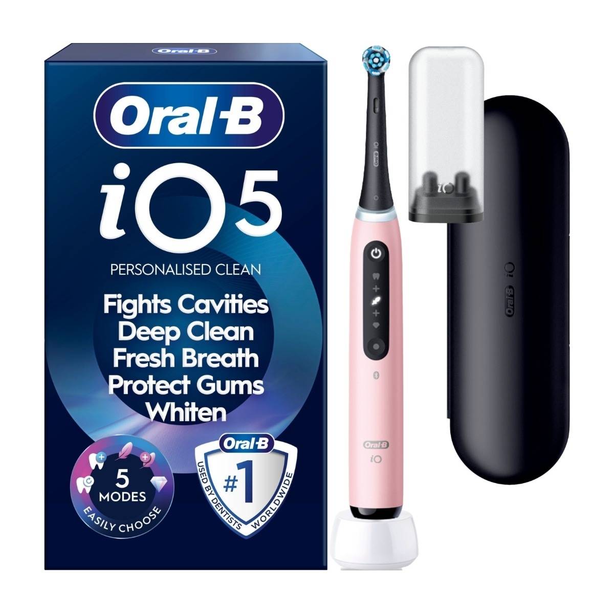 Oral-B iO5 eltandborste, Blush Pink