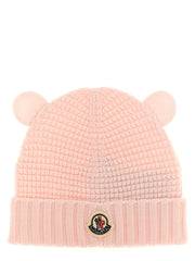 Moncler Enfant Teddy Bear Ear Beanie — Pink
