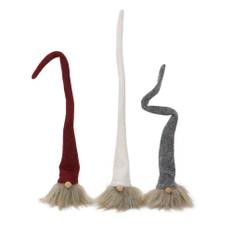 Tomte Luva med Ståltråd mix 3 st 23 cm