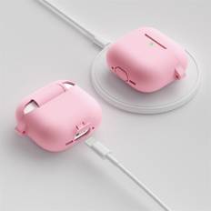 KeyBudz Elevate Series Cover med nøglering til Airpods 4. generation - Pink