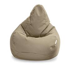 Loft 25 Saccosäck Gamer Stol | Utomhus Inomhus Vardagsrum Beanbag Seat | Vattentålig | Ergonomisk Design För Kroppsstöd | Slitstark & Bekväm (Stone)