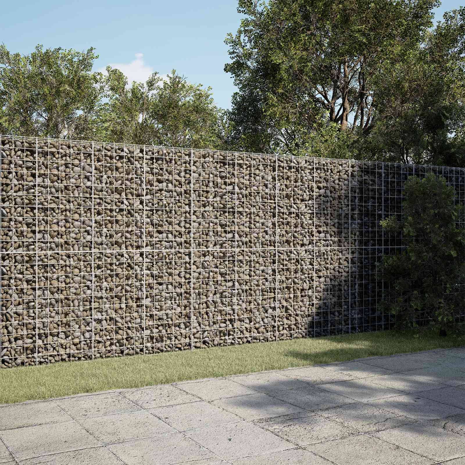vidaXL Gabion med 5 mm Tråd og 10x10 cm Net 1100x20x200 cm